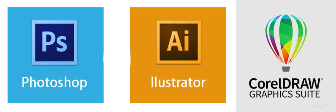 photoshop and coreldraw logos for graphic skills