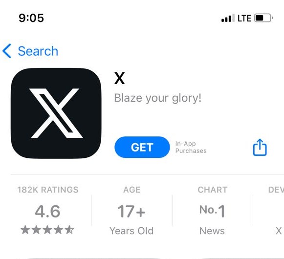 X app on iOS